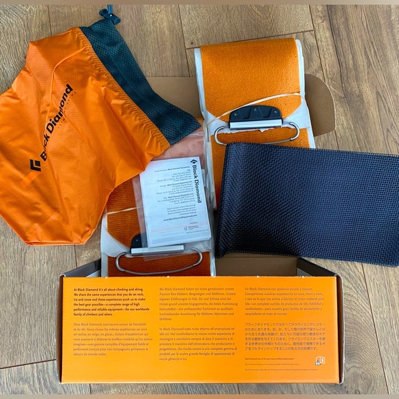 Black Diamond climbing/ascension skins- nylon, custom NIB - Picture 1 of 12